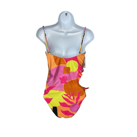 Agua Bendita x REVOLVE NEW Esme Reversible Colorful One Piece Swimsuit Size L - Picture 6 of 9
